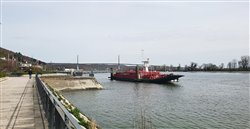 L\'ancien bac de Caudebec - Rives-en-Seine